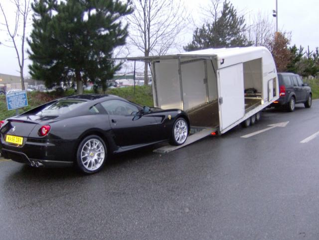 Delivery of Ferrari 599